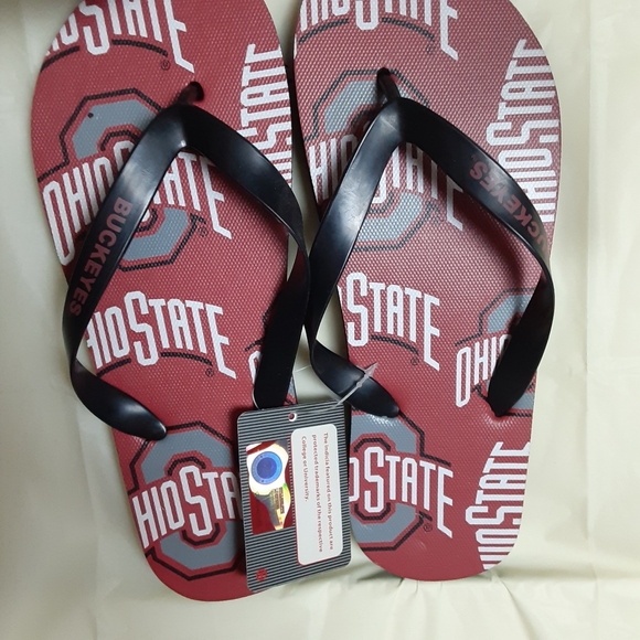 NWT Women Flip Flops Size 9/10 OSU Buckeyes - Picture 4 of 6